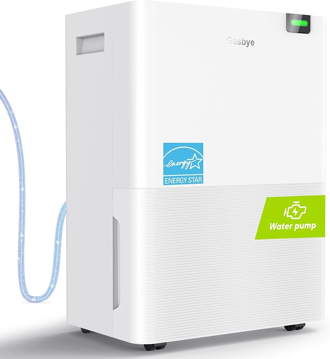Energy Star 2025 Dehumidifier with [Replaceable Pump] for Basement – [44dB Quiet, Easy to Clean & Clog-Free], Max 75