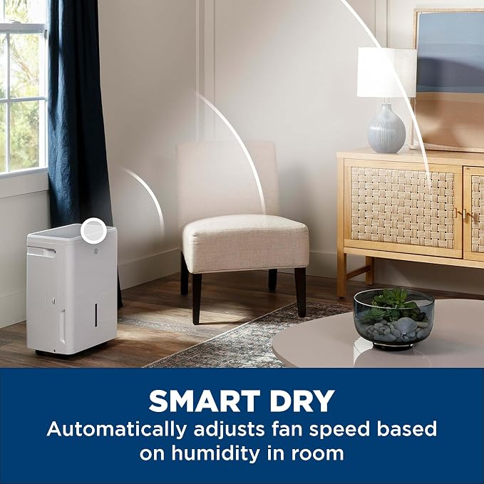 Energy Star Portable Dehumidifier for Basement, Bedroom, Bathroom, Closet or Small Rooms up to 1500 Sq Ft, alternate product