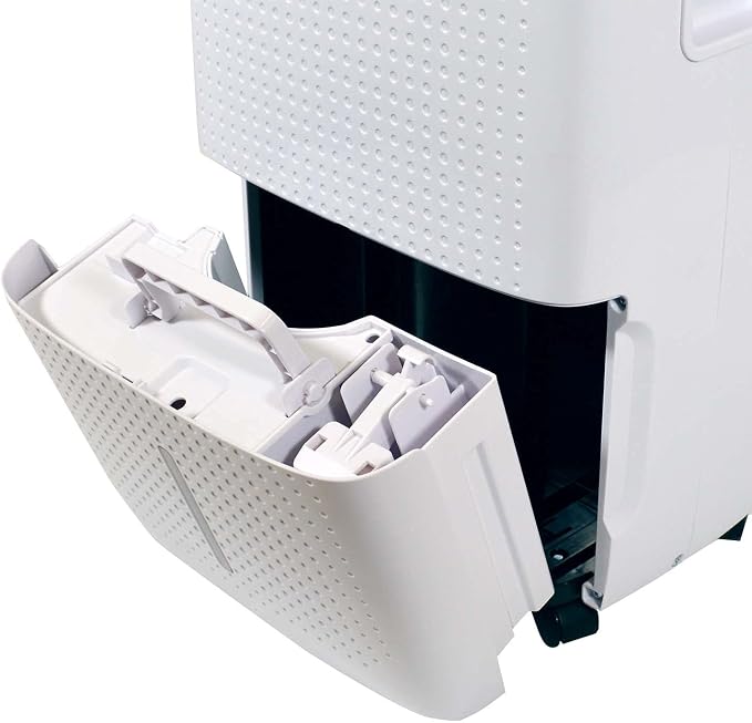 Energy Star Rated 1,800 SqFt., 25 Pint Dehumidifier With Mirage Display and Tri-Pat Safety Technology (25 Pint), White