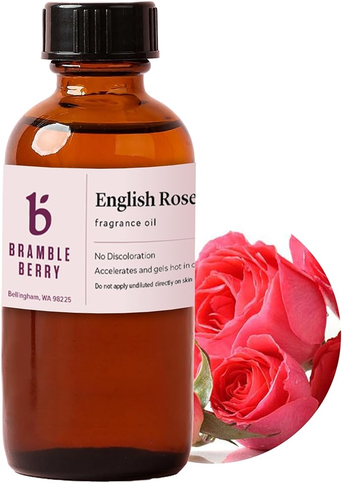 English Rose Fragrance Oil 2 oz | Classic Rose Scent for Soap Making, Candles, Perfume, product image