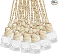 ESEWALAS 20 Pcs Car Air Fresheners, Hanging Diffuser Empty Glass Perfume Bottles, product image