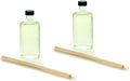 Essence of Elegance Set of 2 Vanilla Almond Reed Diffuser Refill Oils, 200ml Each with Chic Diffuser Bottle & Stylish Reed