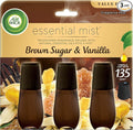 Essential Mist Refill, 3ct, Brown Sugar & Vanilla, Fall Scent, Essential Oils, Air Freshener, product image