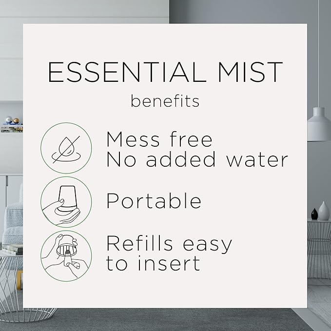 Essential Mist Refill, 3ct, Linen & Petals, Air Freshener, Essential Oils, alternate product view 4