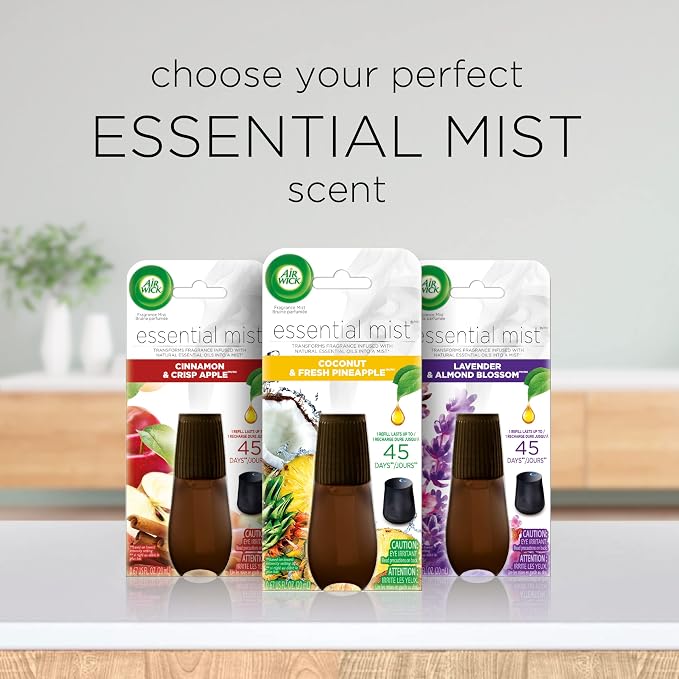 Essential Mist Refill, 3ct, Linen & Petals, Air Freshener, Essential Oils, alternate product view 8