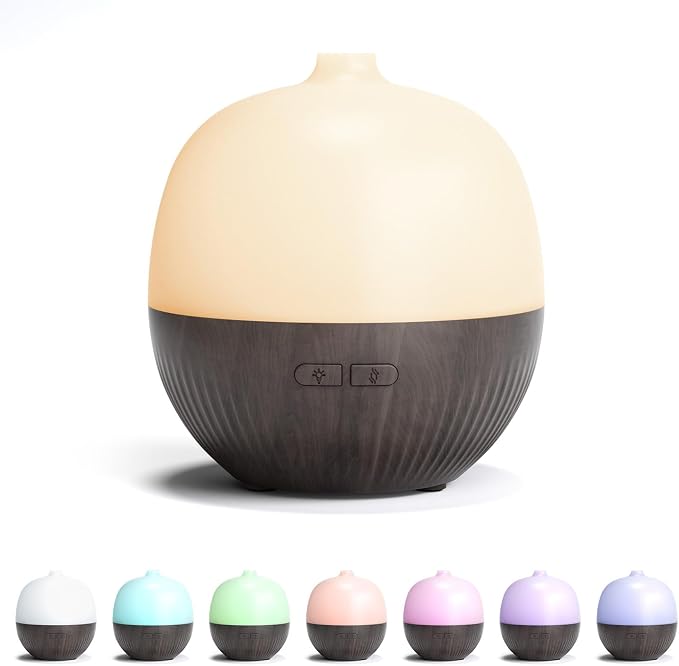 Essential Oil Diffuser, 100ml Aromatherapy Diffuser with Mood Light, Ultrasonic Oil Diffusers for Home, product image