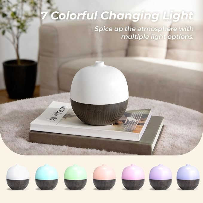Essential Oil Diffuser, 100ml Aromatherapy Diffuser with Mood Light, Ultrasonic Oil Diffusers for Home, alternate product