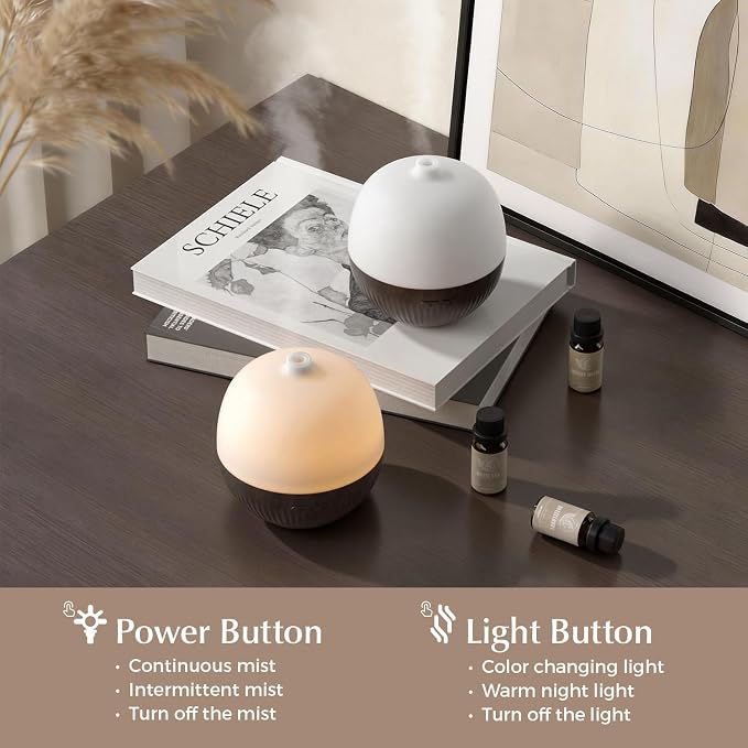 Essential Oil Diffuser, 100ml Aromatherapy Diffuser with Mood Light, Ultrasonic Oil Diffusers for Home, alternate product