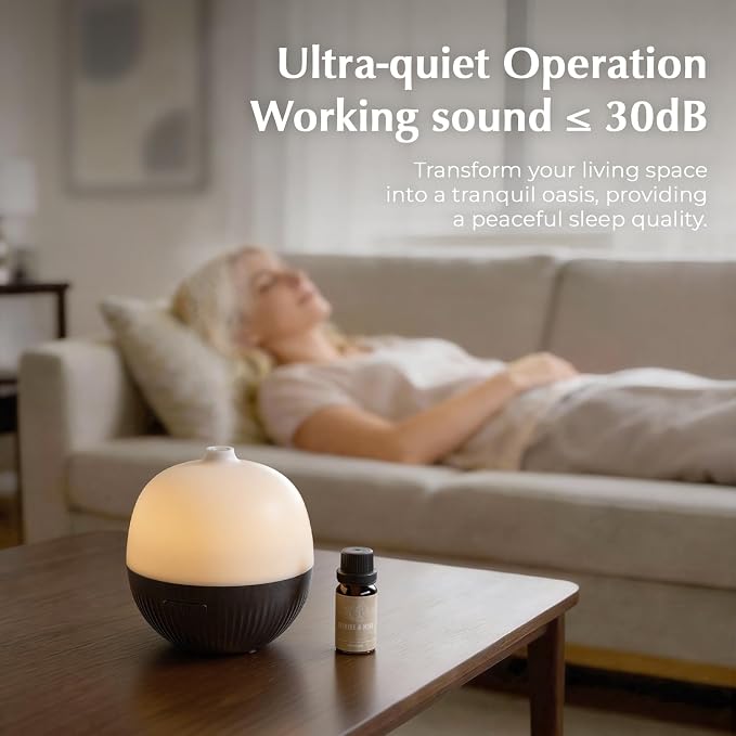Essential Oil Diffuser, 100ml Aromatherapy Diffuser with Mood Light, Ultrasonic Oil Diffusers for Home, alternate product