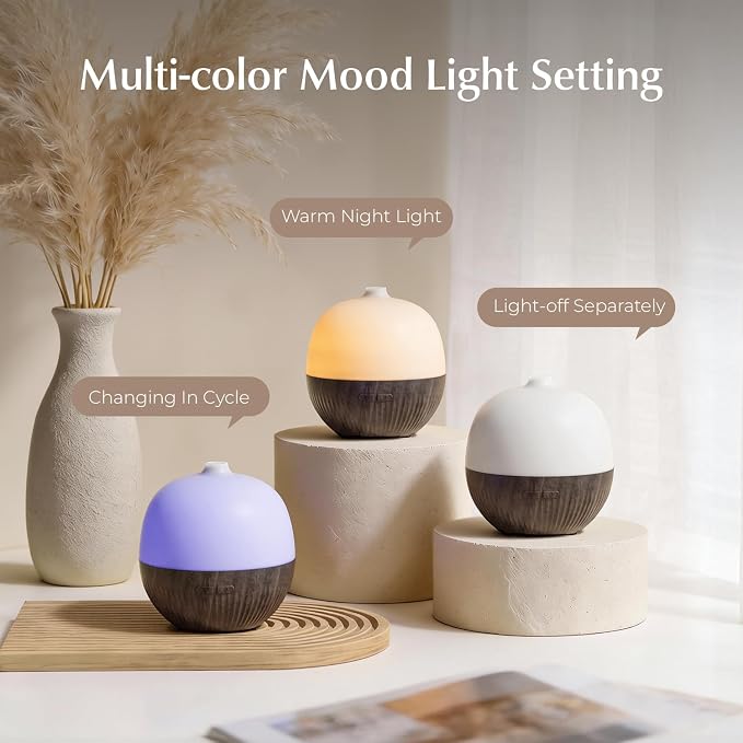 Essential Oil Diffuser, 100ml Aromatherapy Diffuser with Mood Light, Ultrasonic Oil Diffusers for Home, alternate product