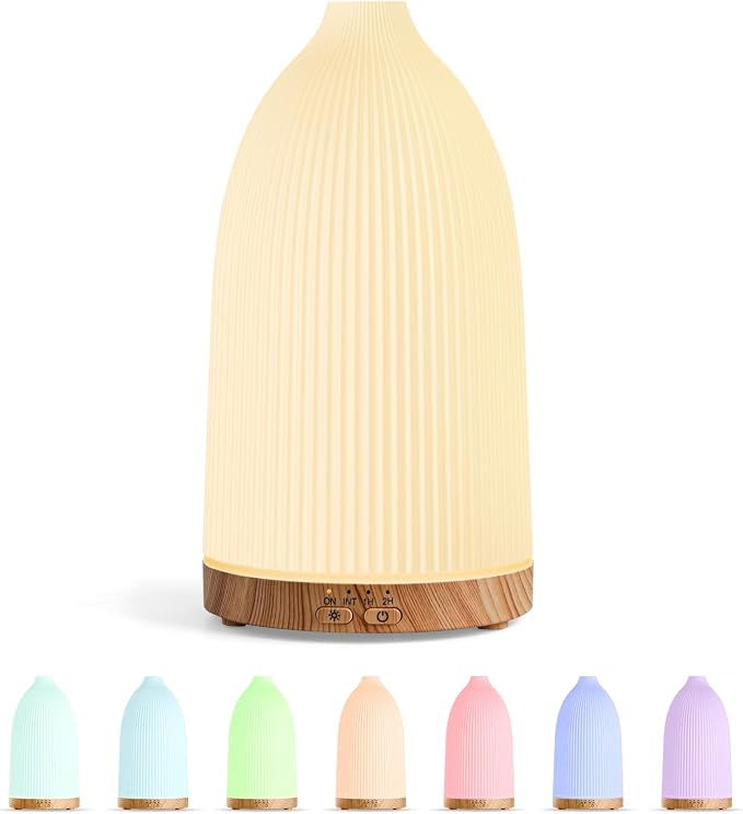 Essential Oil Diffuser, 100ml Aromatherapy Diffusers with Adjustable Mist Mode Timer Setting, product image