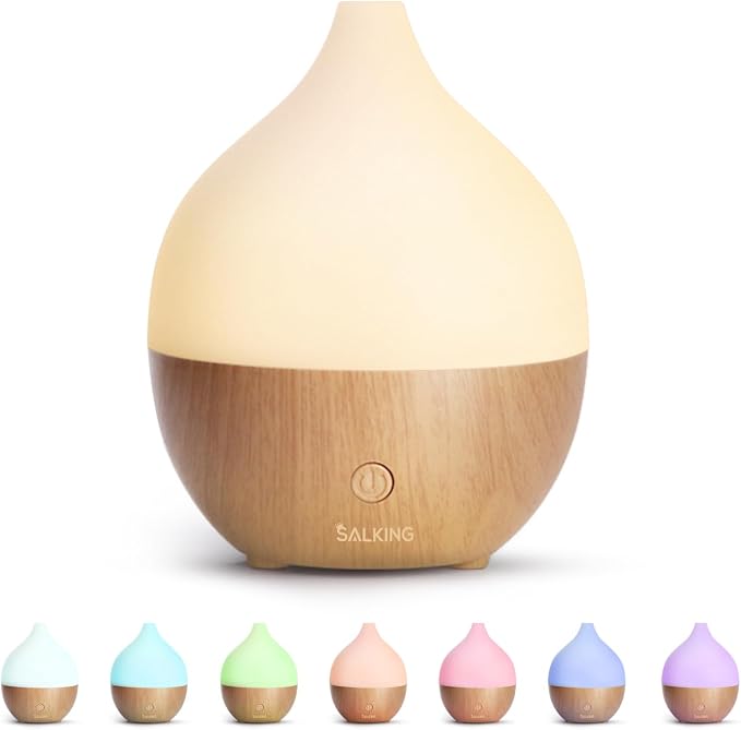 Essential Oil Diffuser, 100ml Small Aromatherapy Diffuser with Auto Shut-Off Function, Ultrasonic Diffusers for Essential