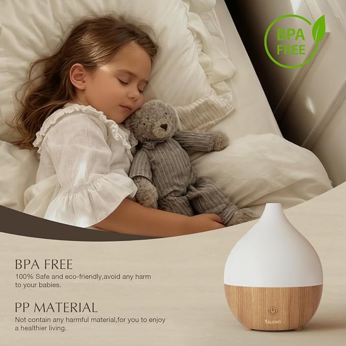 Essential Oil Diffuser, 100ml Small Aromatherapy Diffuser with Auto Shut-Off Function, Ultrasonic Diffusers for Essential