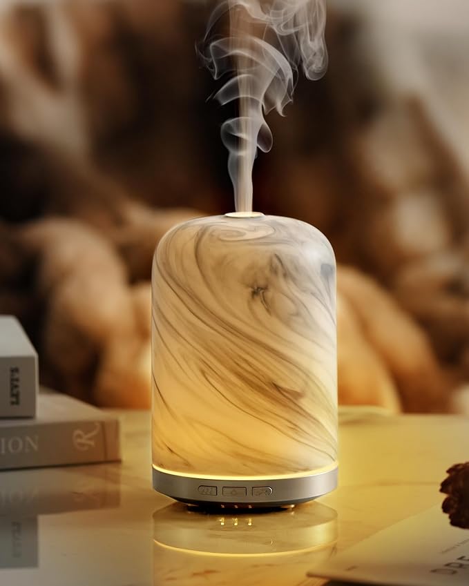 Essential Oil Diffuser – 2.4MHz Ultrasonic Aromatherapy Diffuser, everyday comfort Night Light, Timer & Auto Shut-Off