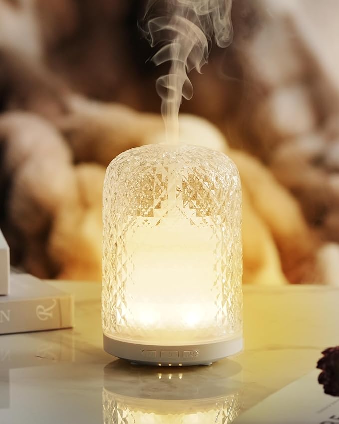 Essential Oil Diffuser – 2.4MHz Ultrasonic Aromatherapy Diffuser, everyday comfort Night Light, Timer & Auto Shut-Off
