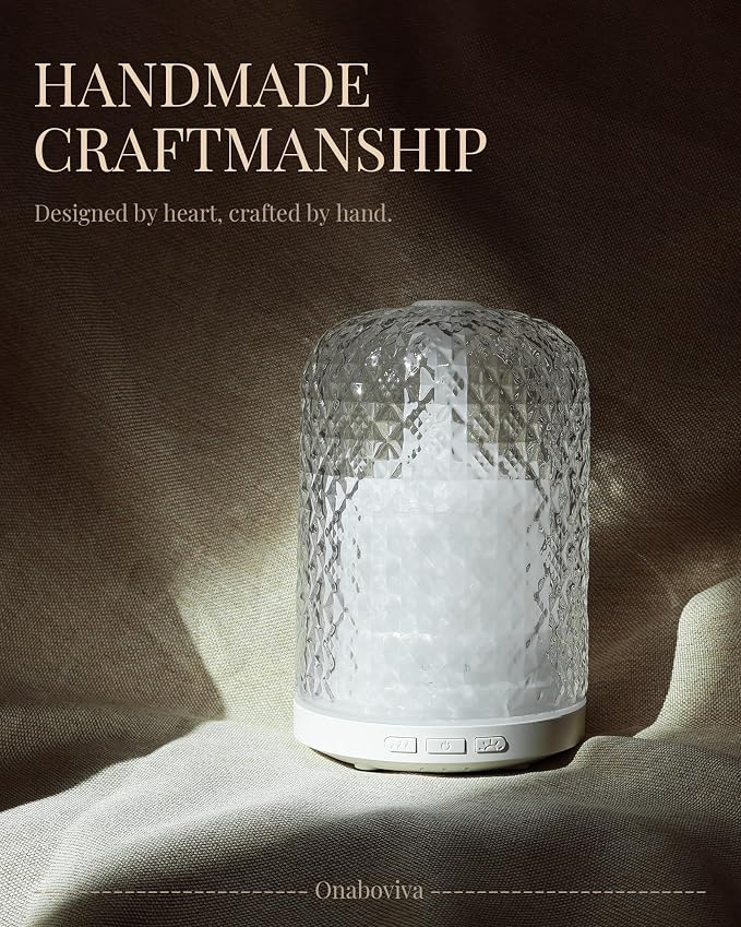 Essential Oil Diffuser – 2.4MHz Ultrasonic Aromatherapy Diffuser, everyday comfort Night Light, Timer & Auto Shut-Off