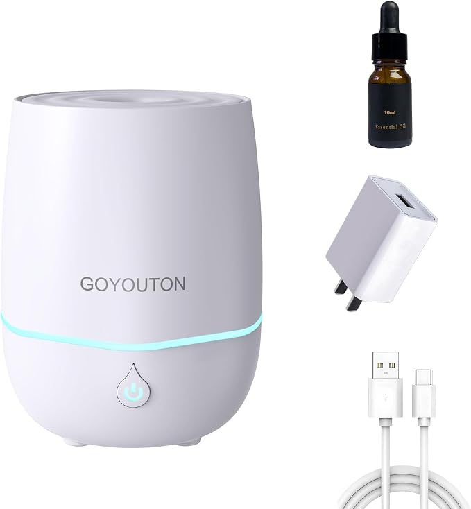 Essential Oil Diffuser, 200ML Diffusers for Home Scent Aromatherapy Diffuser Air Desk Humidifier Oil Diffuser romfor Bedroom
