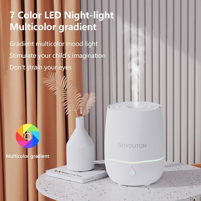 Essential Oil Diffuser, 200ML Diffusers for Home Scent Aromatherapy Diffuser Air Desk Humidifier Oil Diffuser romfor Bedroom