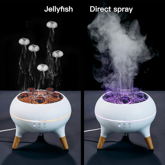 Essential Oil Diffuser 250ML,Jellyfish Diffuser Air Humidifiers Sound Pickup Ultrasonic Aromatherapy Diffuser Remote Control