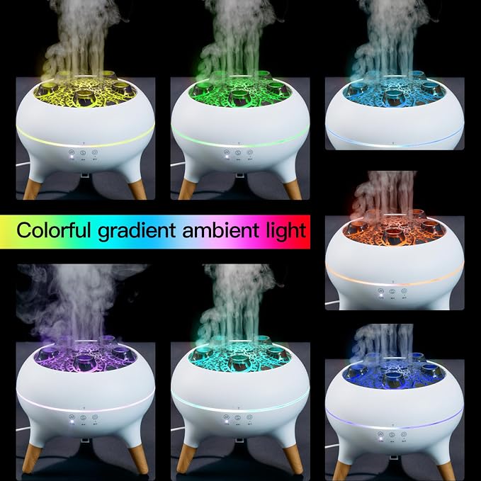 Essential Oil Diffuser 250ML,Jellyfish Diffuser Air Humidifiers Sound Pickup Ultrasonic Aromatherapy Diffuser Remote Control