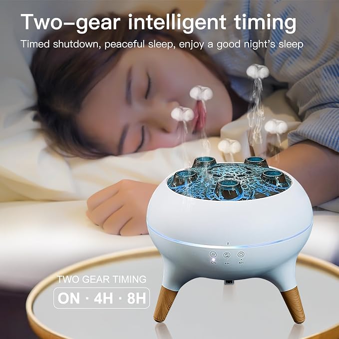 Essential Oil Diffuser 250ML,Jellyfish Diffuser Air Humidifiers Sound Pickup Ultrasonic Aromatherapy Diffuser Remote Control