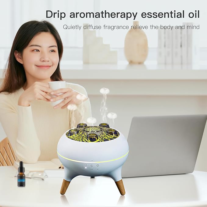 Essential Oil Diffuser 250ML,Jellyfish Diffuser Air Humidifiers Sound Pickup Ultrasonic Aromatherapy Diffuser Remote Control