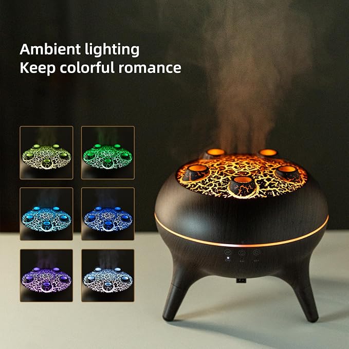Essential Oil Diffuser 250ML,Jellyfish Diffuser Air Humidifiers Sound Pickup Ultrasonic Aromatherapy Diffuser Remote Control