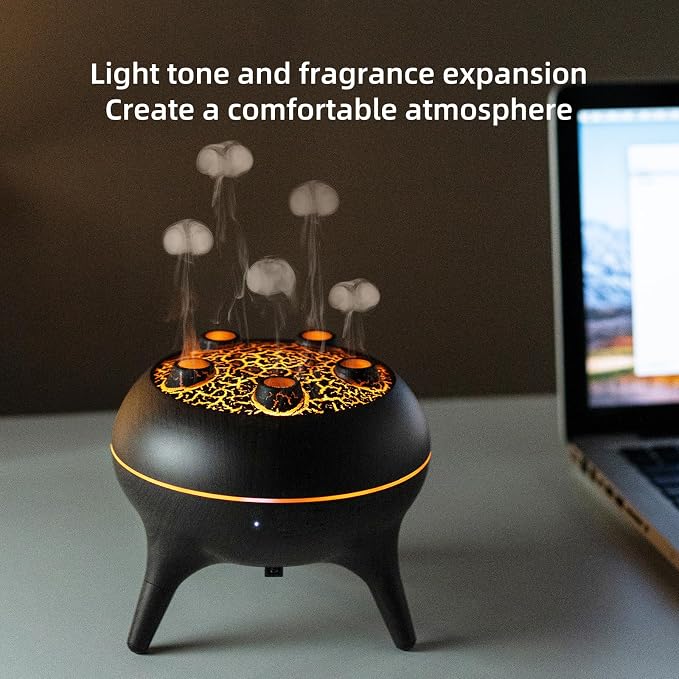 Essential Oil Diffuser 250ML,Jellyfish Diffuser Air Humidifiers Sound Pickup Ultrasonic Aromatherapy Diffuser Remote Control