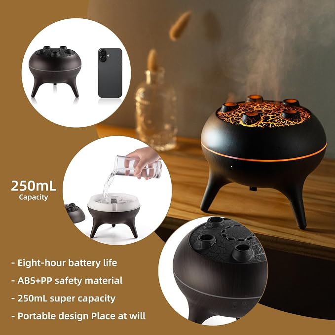 Essential Oil Diffuser 250ML,Jellyfish Diffuser Air Humidifiers Sound Pickup Ultrasonic Aromatherapy Diffuser Remote Control