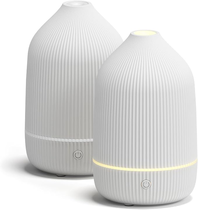 Essential Oil Diffuser, 2Pack, 100ml Aromatherapy Diffuser, Mini Ultrasonic Diffuser for Essential Oil, Home, Office, product