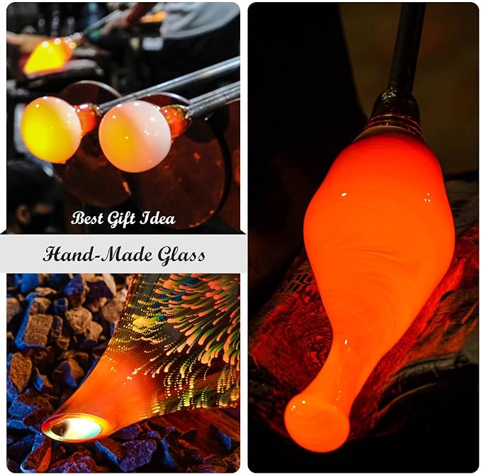 Essential Oil Diffuser 3D Firework Glass Aromatherapy Ultrasonic Humidifier Rose Gold,Auto Shut-Off,Timer Setting,BPA