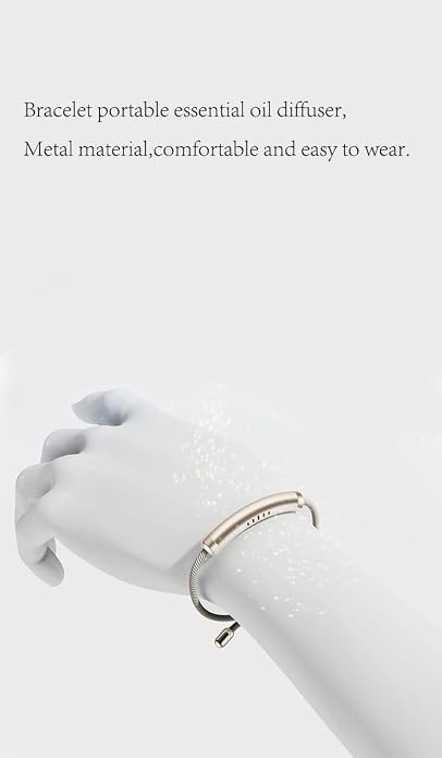 Essential Oil Diffuser Bracelet,Aromatherapy Zinc Alloy Locket with Canvas Weaving Adjustable Wristband Perfume, alternate