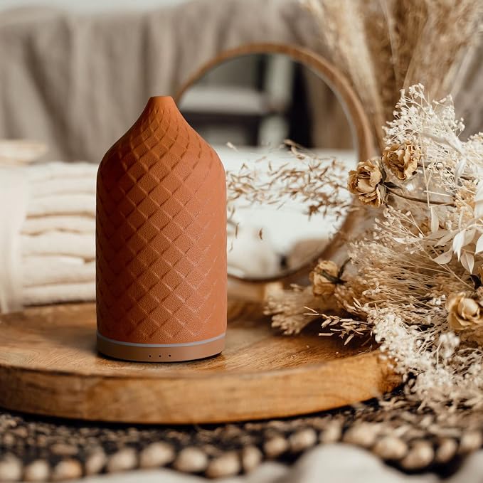 Essential Oil Diffuser for Home, Ceramic Aromatherapy Diffuser for Essential Oils, alternate product view 2