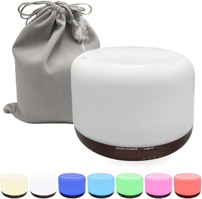 Essential Oil Diffuser for Home & Travel,300ml USB Portable Bedroom Aromatherapy Diffuser with Storage Bag,Quiet for