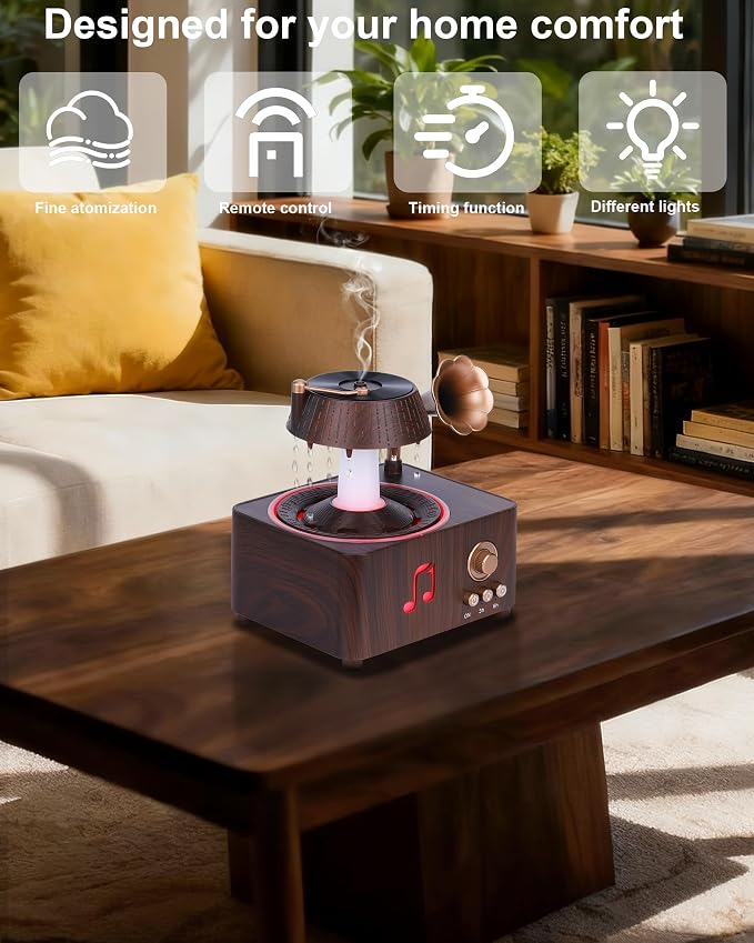 Essential Oil Diffuser, Humidifiers For Bedroom, 250ml Cool Mist Rain Diffuser, alternate product view 2