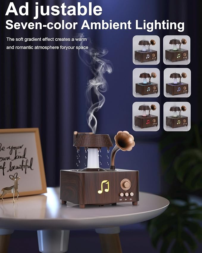 Essential Oil Diffuser, Humidifiers For Bedroom, 250ml Cool Mist Rain Diffuser, alternate product view 4