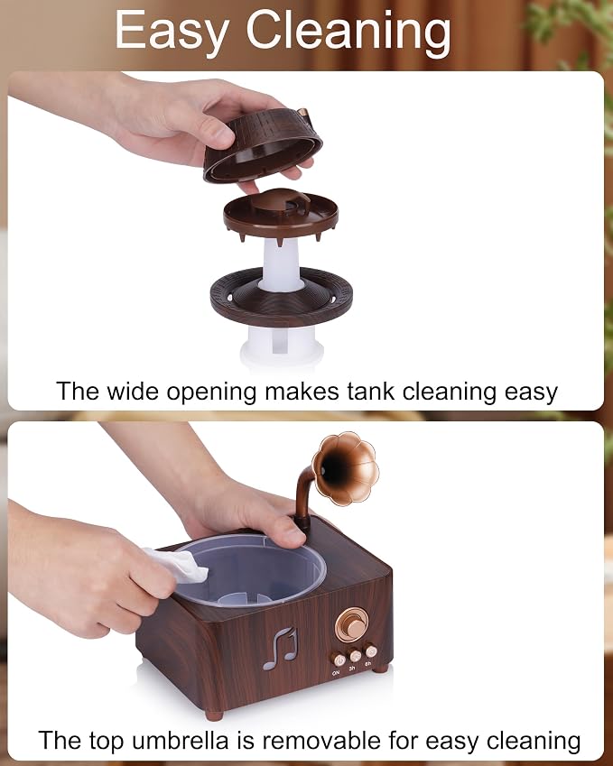 Essential Oil Diffuser, Humidifiers For Bedroom, 250ml Cool Mist Rain Diffuser, alternate product view 6