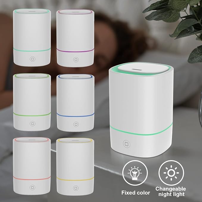 Essential Oil Diffusers for Home with USB Cord, 150ml Aroma Humidifier for Office, Water Shortage Protection, alternate