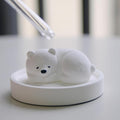 Essential Oil Passive Flower Diffuser -Non-Electric Peony Flower Porcelain Aromatherapy Diffusers for Small Mini Room, Desk