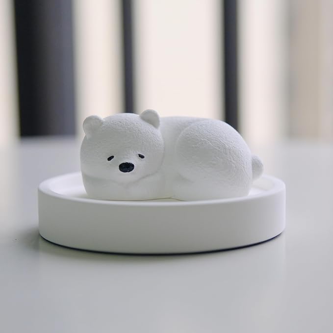 Essential Oil Passive Flower Diffuser -Non-Electric Peony Flower Porcelain Aromatherapy Diffusers for Small Mini Room, Desk