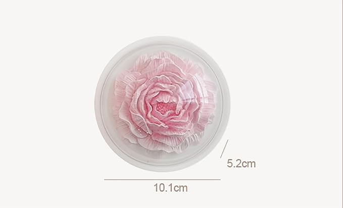 Essential Oil Passive Flower Diffuser with Fragrance -Non-Electric Peony Flower Porcelain Aromatherapy Diffusers for Small