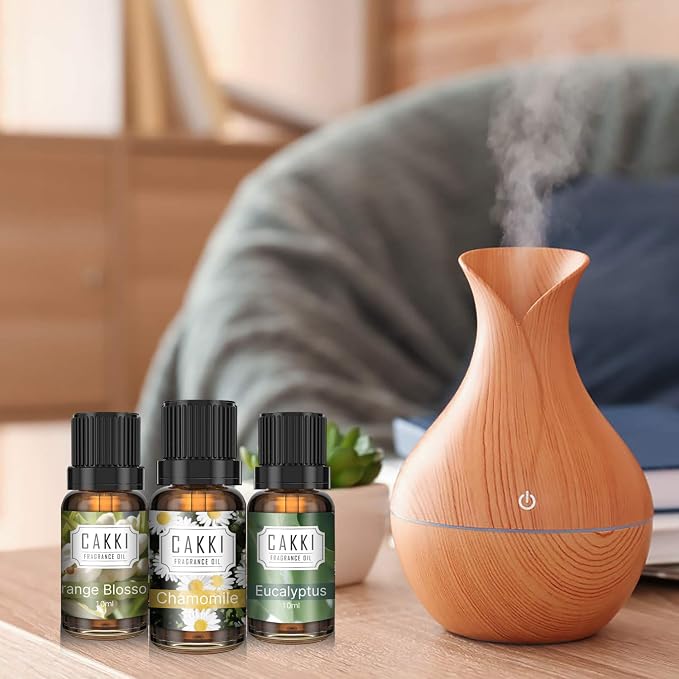 Essential Oils for Diffusers for Home, Floral Fragrance Oils Set, 6x10ml, Rose, Lavender, Chamomile, Eucalyptus, Orange