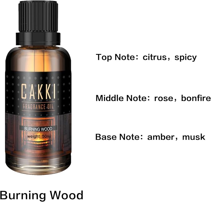 Essential Oils for Diffusers for Home, Scent-Burning Wood, Single Large Size 50ml, Fragrance Oils, for Candle Making