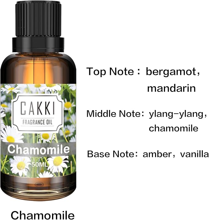 Essential Oils for Diffusers for Home, Scent-Chamomile, Single Large Size 50ml, Fragrance Oils, for Candle Making, for Soap