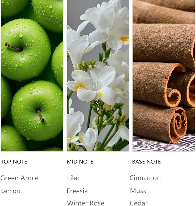 Essential Scent Oil Cinnamon pples 20ML Sampler Waterless Diffuser Oil for Cold Air Diffusers, Luxury Home Fragrance Oils