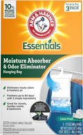 Essentials Hanging Moisture Absorber and Odor Eliminator, 17.5 oz., 3 Pack, Linen Fresh, product image