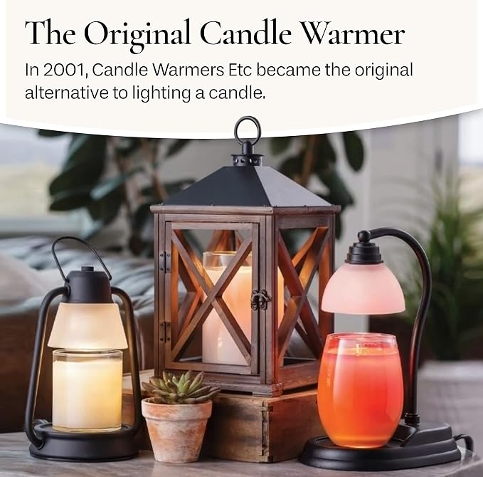 ETC. Illumination Fragrance Warmer- Light-Up Warmer for Warming Scented Candle Wax Melts and Tarts or to Freshen Room