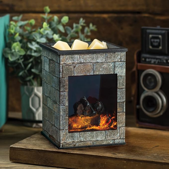 ETC. Illumination Fragrance Warmer- Light-Up Warmer for Warming Scented Candle Wax Melts and Tarts or to Freshen Room, Grey