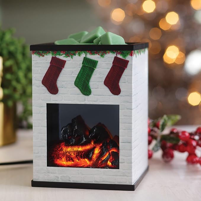 ETC. Illumination Fragrance Warmer- Light-Up Warmer for Warming Scented Candle Wax Melts and Tarts or to Freshen Room, White