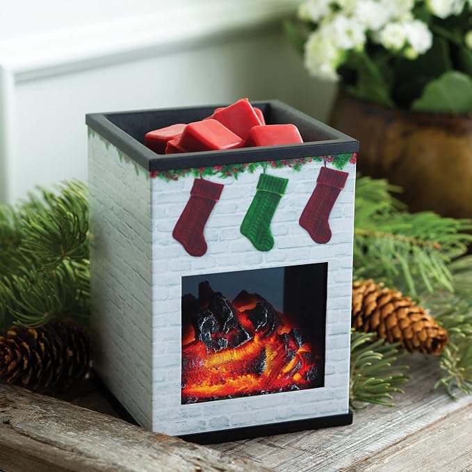 ETC. Illumination Fragrance Warmer- Light-Up Warmer for Warming Scented Candle Wax Melts and Tarts or to Freshen Room, White